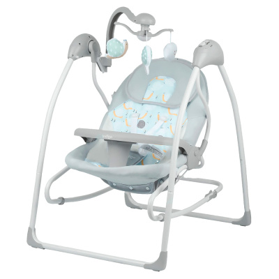 Электронные качели Fresh 0-15 кг 12 мелодий 5 скоростей Indigo голубой 1